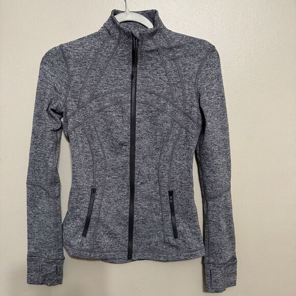 Lululemon Define Jacket Heathered Black size 4 - Picture 2 of 9
